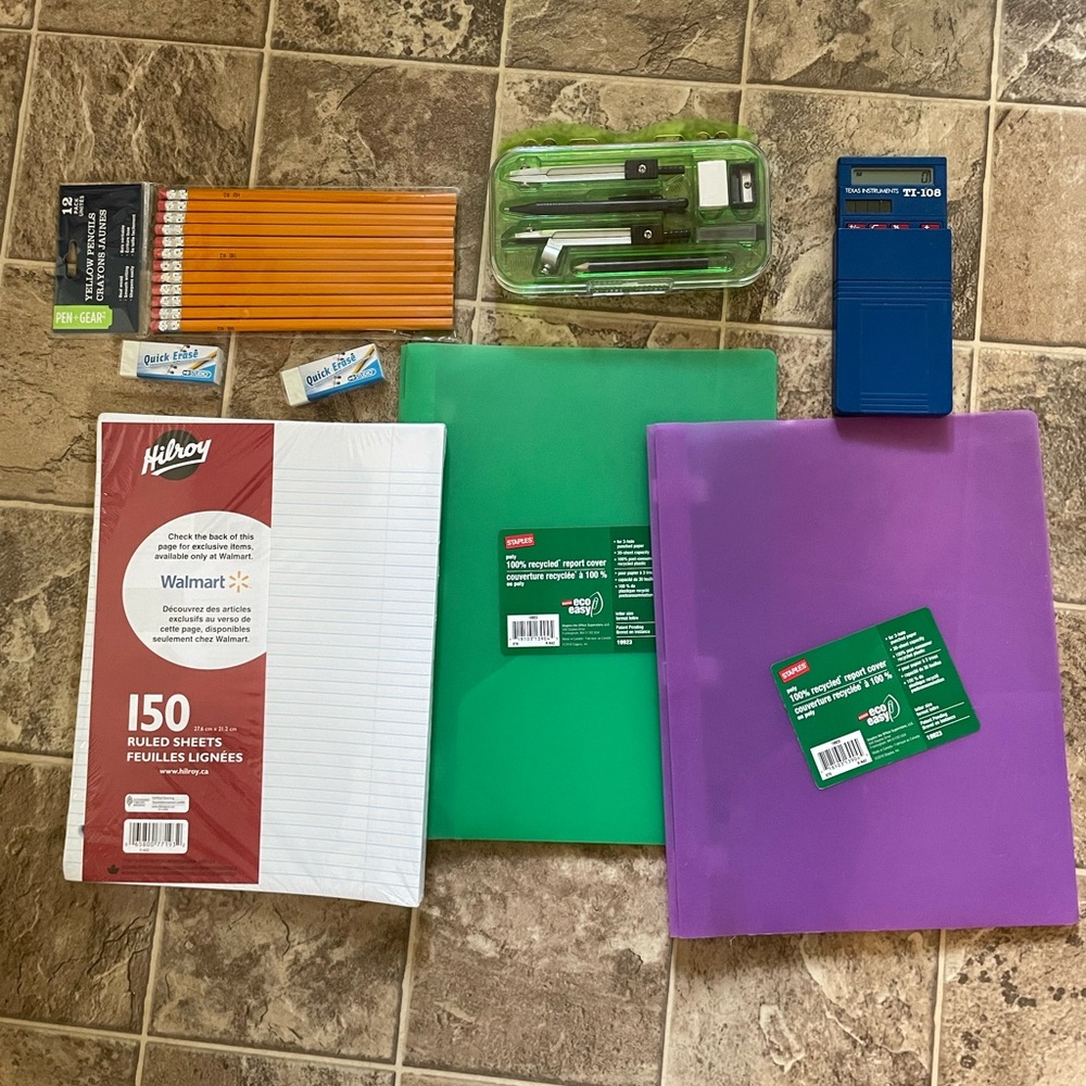 Green and Purple Folders